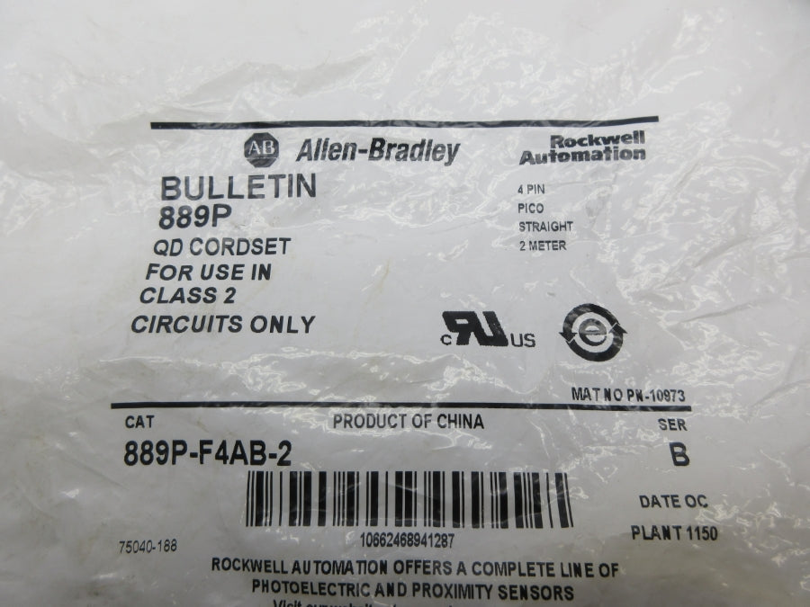 ALLEN BRADLEY 889P-F4AB-2 SER. B NSMP