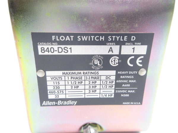 ALLEN BRADLEY 840-DS1 SER. A 600VAC NSNP