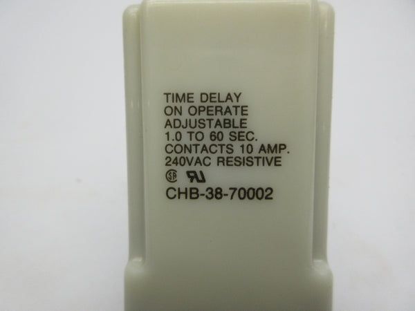 POTTER & BRUMFIELD CHB-38-70002 240VAC 10A 1.0-60S NSNP