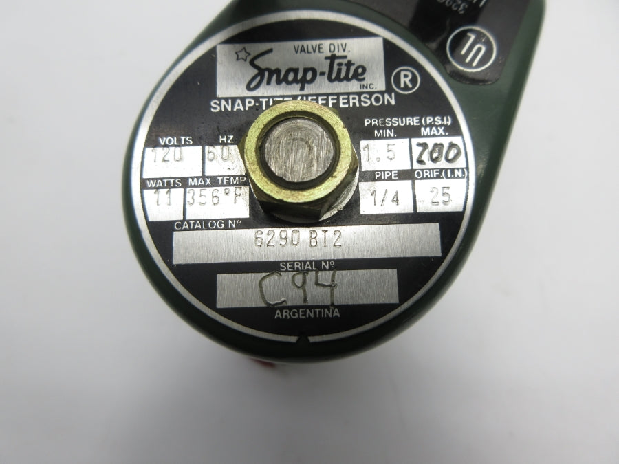 SNAP-TITE 6290BT2 120V 200PSI 1/4" NSNP