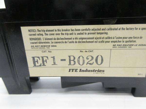 ITE EF1-B020 350VAC 20A NSNP
