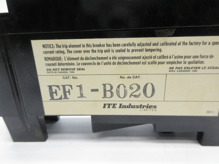 ITE EF1-B020 350VAC 20A NSNP