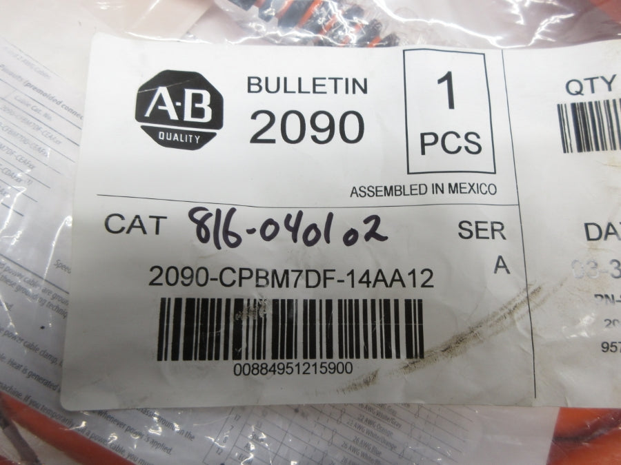 ALLEN BRADLEY 2090-CPBM7DF-14AA12 SER. A NSMP