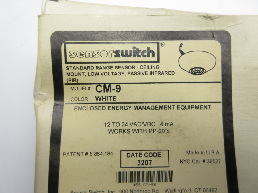 SENSOR SWITCH CM-9 12-24VAC/DC NSMP