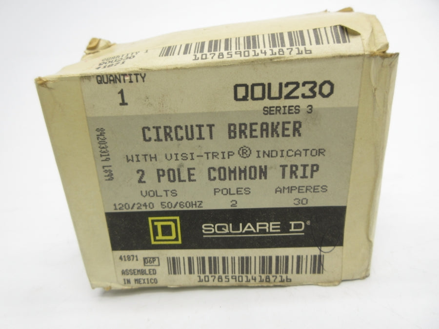 SQUARE D QOU230 SER. 3 120/240V 30A NSMP