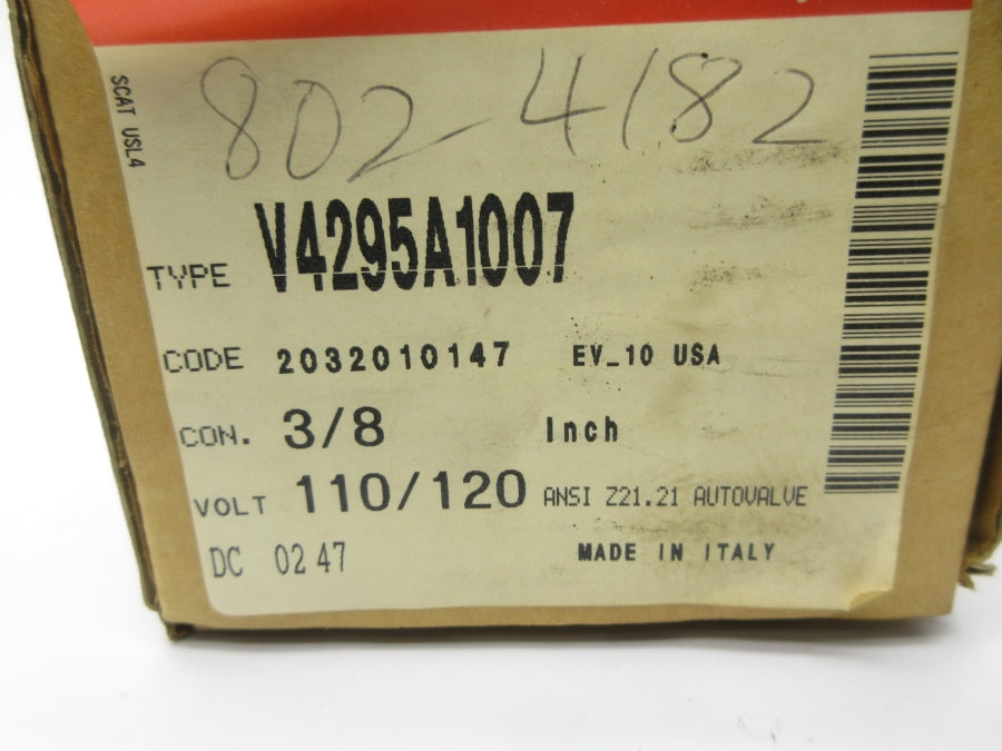 HONEYWELL V4295A1007 110/120VAC 2PSI 3/8" NSMP