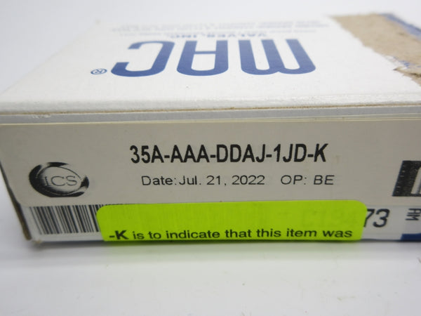 MAC 35A-AAA-DDAJ-1JD-K 24VDC 120PSI NSMP