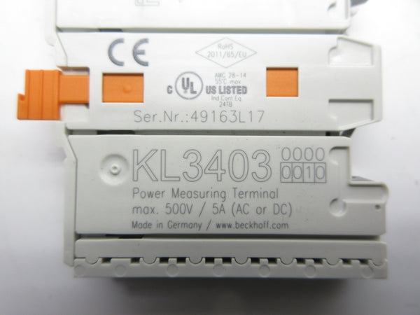 BECKHOFF KL3403 500V 5A NSMP