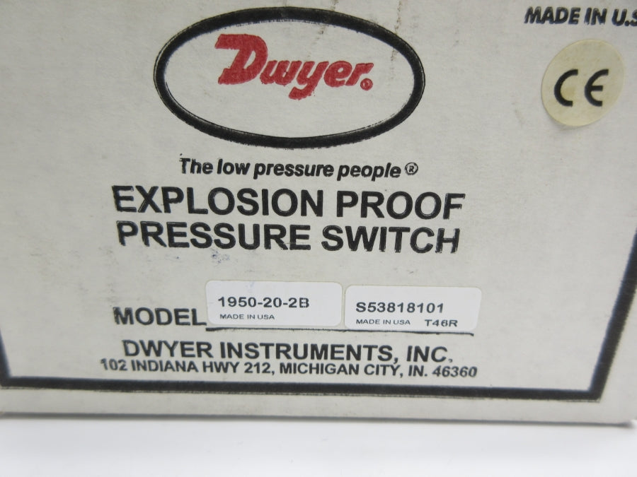DWYER 1950-20-2B 480VAC 15A 10PSI NSMP