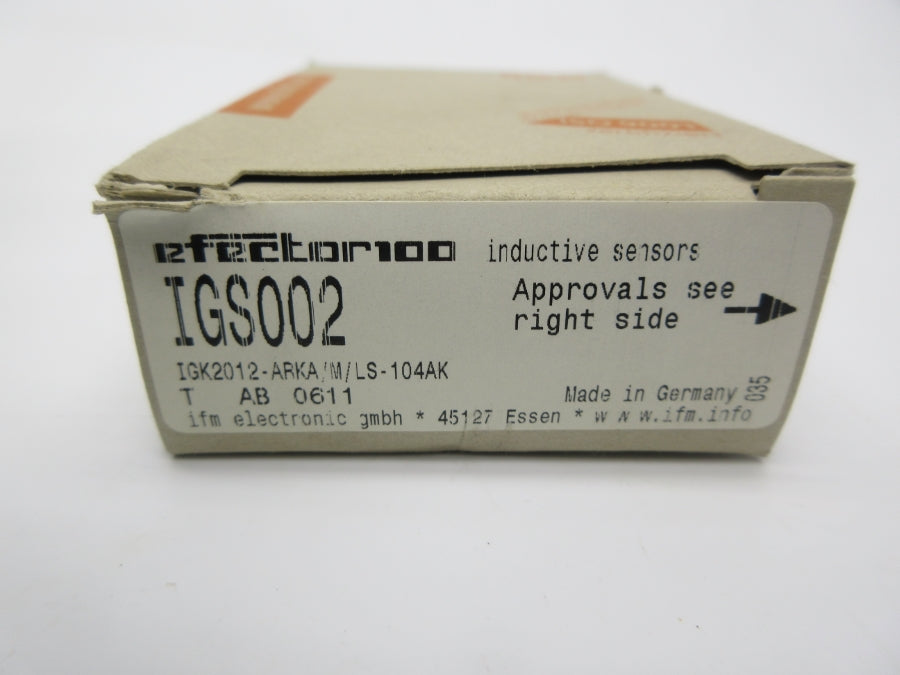 IFM EFECTOR IGS002 IGK2012-ARKA/M/LS-104AK NSMP