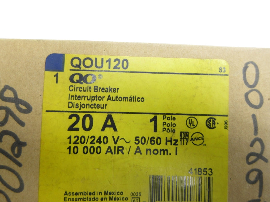 SQUARE D QOU120 SER. S3 120/240V 20A NSMP
