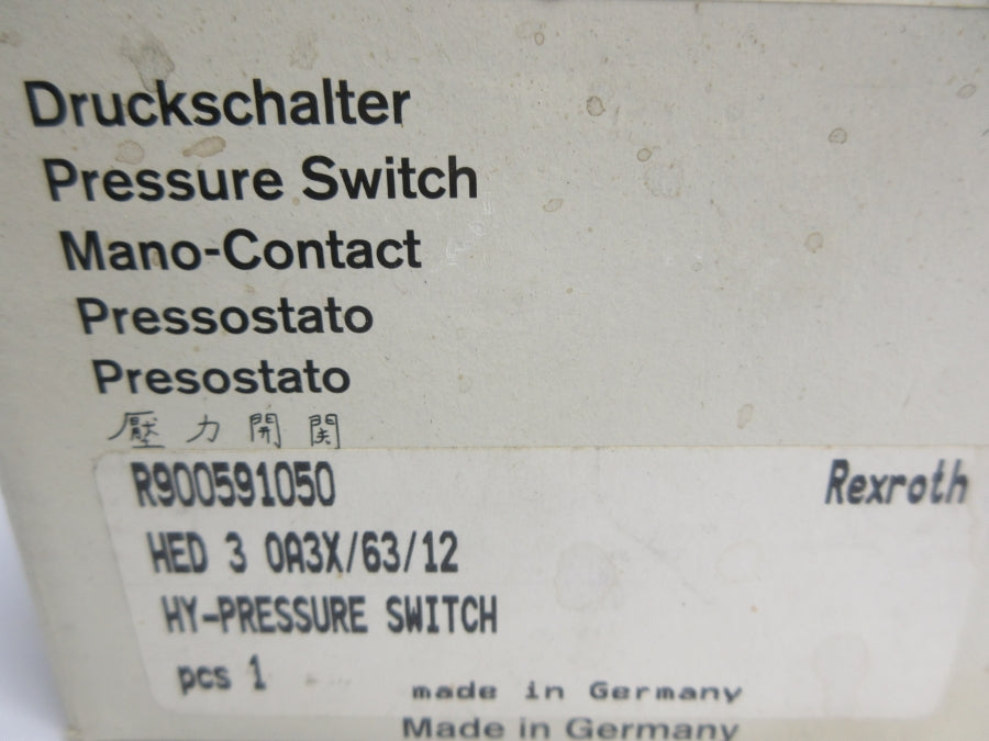 REXROTH R900591050 HED3OA36/63/12 250VAC 3A NSMP