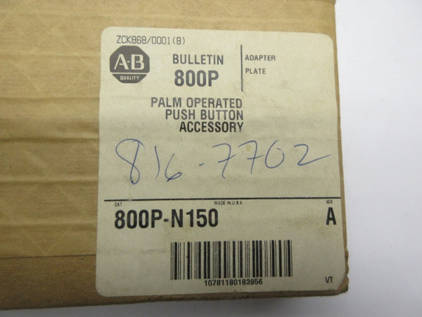 ALLEN BRADLEY 800P-N150 SER. A (BR/WH) NSFS