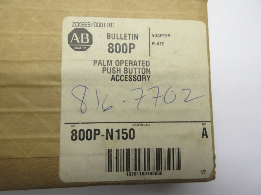 ALLEN BRADLEY 800P-N150 SER. A (BR/WH) NSFS