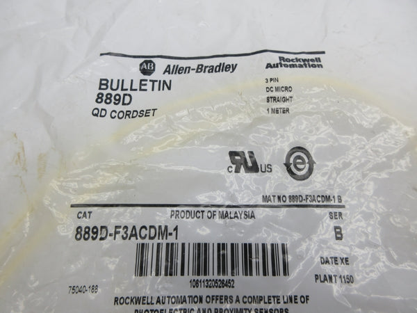 ALLEN BRADLEY 889D-F3ACDM-1 SER. B NSMP