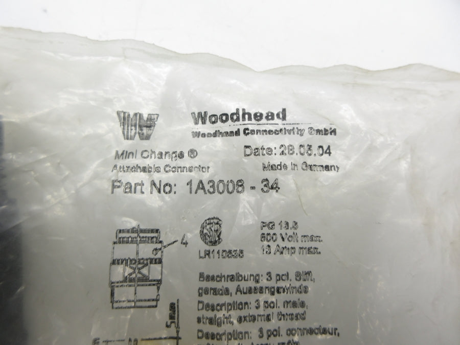 DANIEL WOODHEAD 1A3006-34 600V 13A NSMP