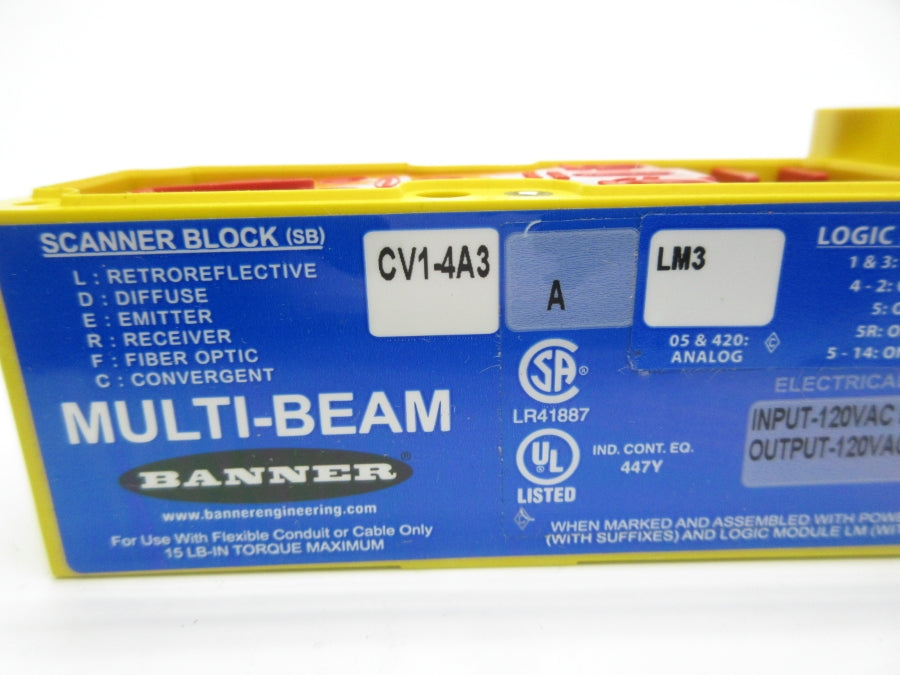 BANNER ENGINEERING SBCV1-4A3ALM3 (AS PICTURED) NSNP