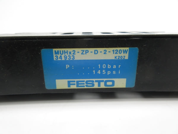 FESTO MUHX2-ZP-D-2-120W 34933 145PSI NSNP