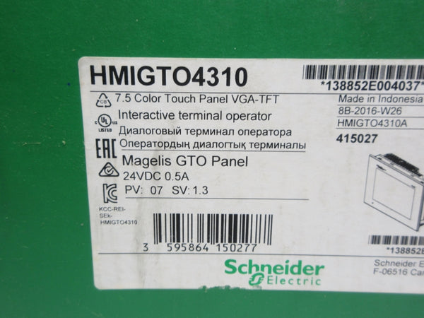 SCHNEIDER ELECTRIC HMIGTO4310 24VDC 0.5A NSMP