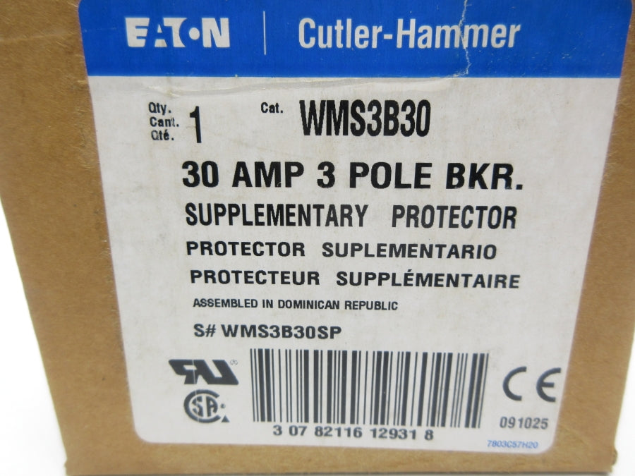 CUTLER HAMMER WMS3B30 415V 30A NSMP