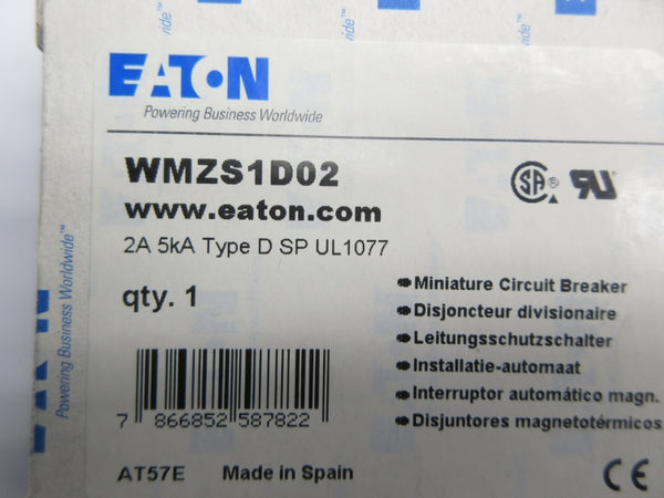 EATON WMZS1D02 277VAC 2A NSMP