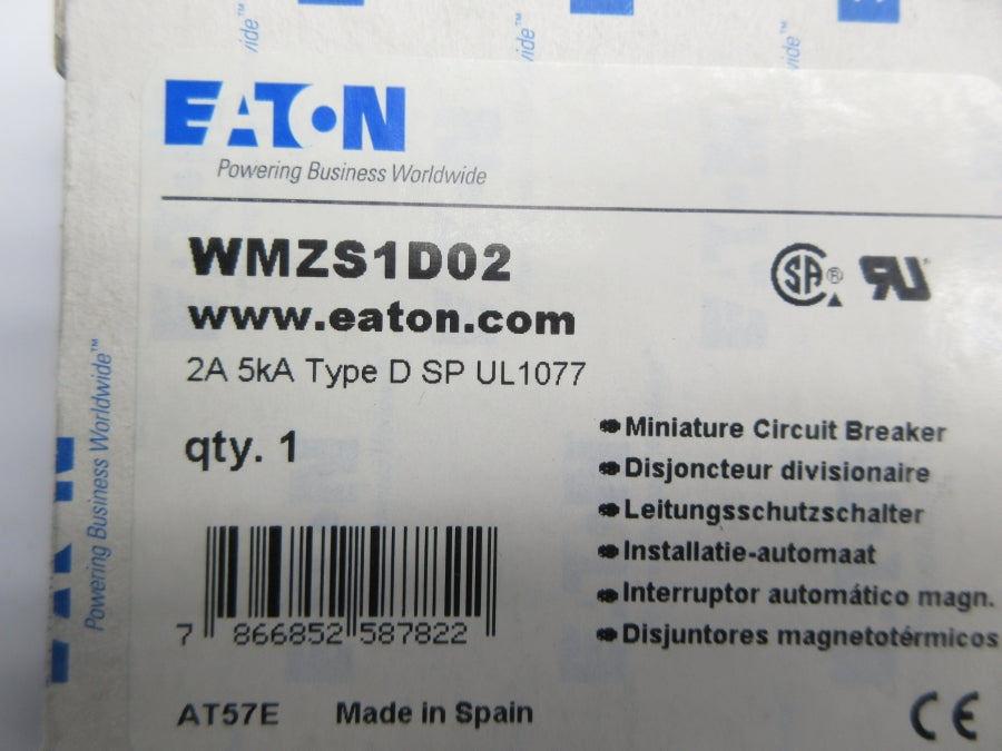 EATON WMZS1D02 277VAC 2A NSMP