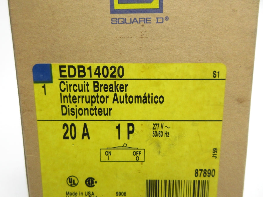SQUARE D EDB14020 SER. S1 277V 20A NSMP