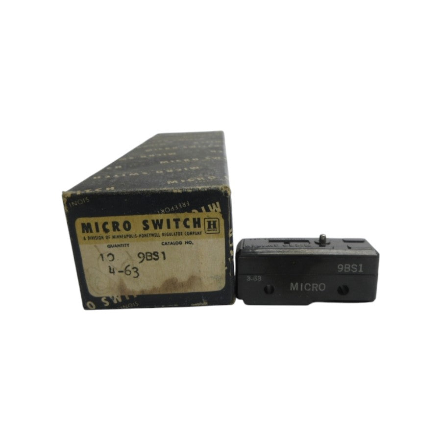 MICRO SWITCH 9BS1 250VAC 10A (PKG OF 10) NSMP