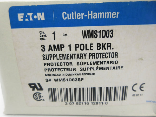 CUTLER HAMMER WMS1D03 240V 3A NSMP