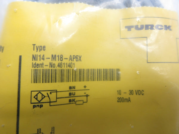 TURCK NI14-M18-AP6X 4611401 10-30VDC NSMP