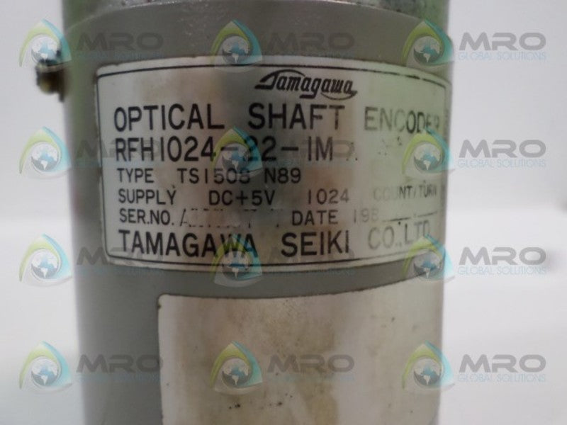TAMAGAWA RFH1024-22-1M TSI508N89 OPTICAL SHAFT ENCODER NSNP
