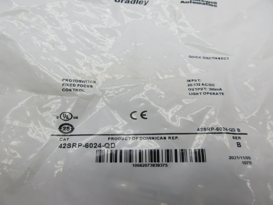 ALLEN BRADLEY 42SRP-6024-QD SER. B 20-132VAC/DC NSMP