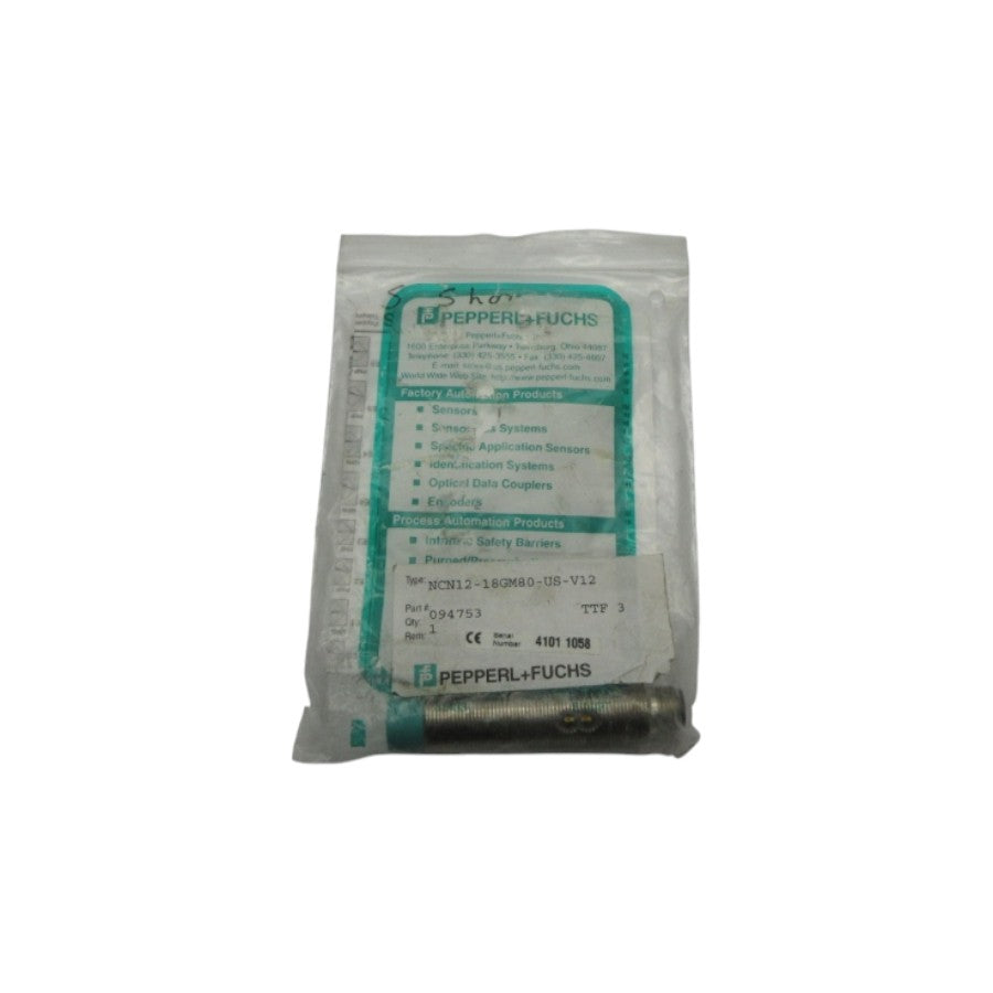 PEPPERL+FUCHS NCN12-18GM80-US-V12 094753 NSMP