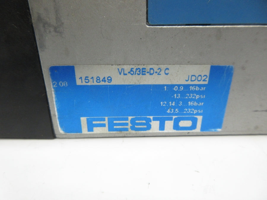 FESTO VL-5/3E-D-2C 151849 -13-232PSI NSNP