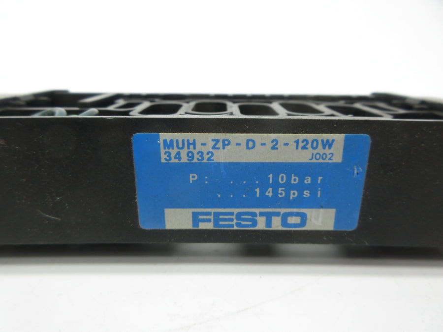 FESTO MUH-ZP-D-2-120W 34932 102-132V 145PSI NSNP