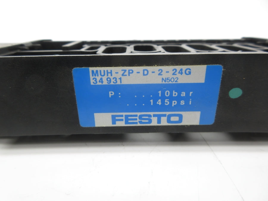 FESTO MUH-ZP-D-2-24G 34931 20.4-26.4V 145PSI NSNP
