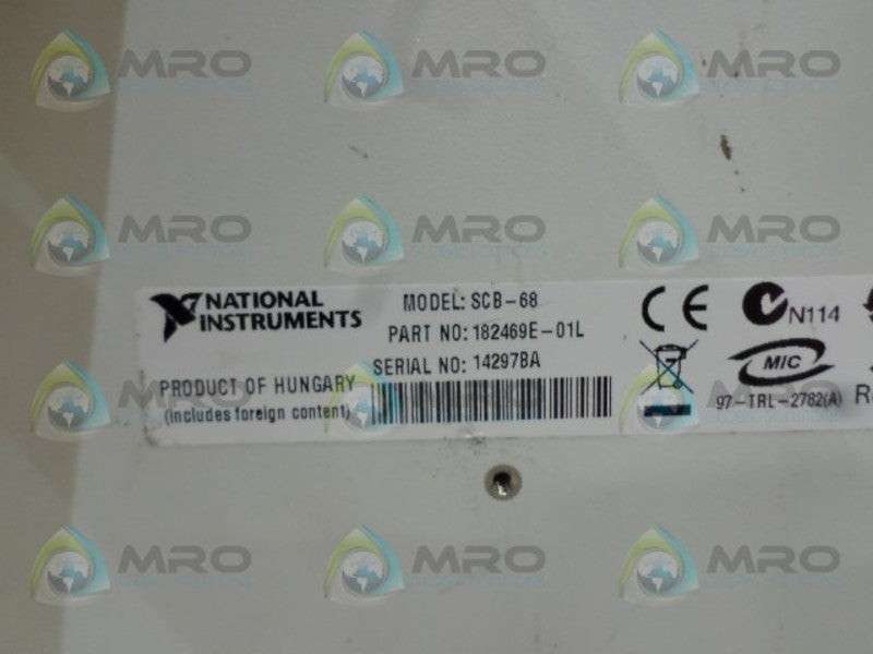 NATIONAL INSTRUMENTS SCB-68 182469E-01L SHIELDED I/O CONNECTOR BLOCK UNMP