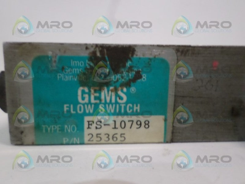 GEMS FS-10798 25365 FLOW SWITCH 1-75 SCFM UNMP