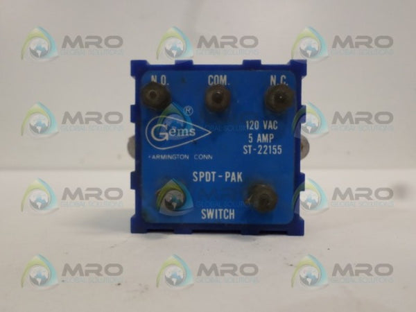 GEMS ST-22155 RELAY SWITCH UNMP