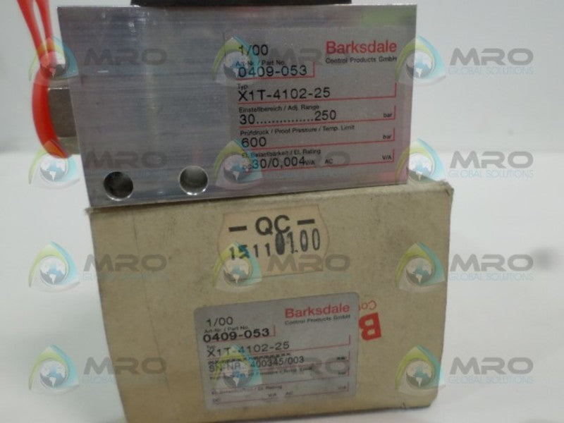 BARKSDALE X1T-4102-25 NSMP