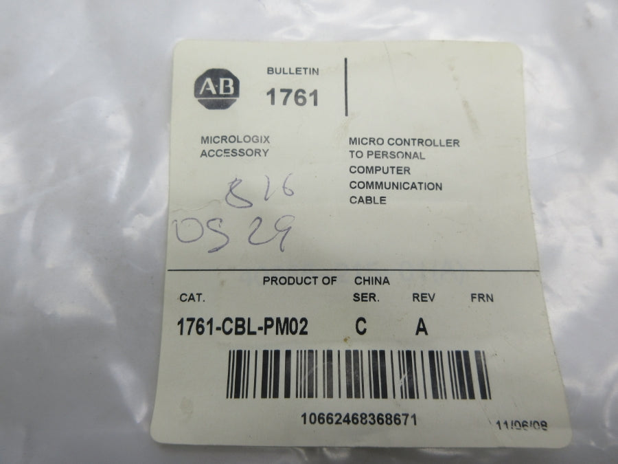 ALLEN BRADLEY 1761-CBL-PM02 SER. C NSMP
