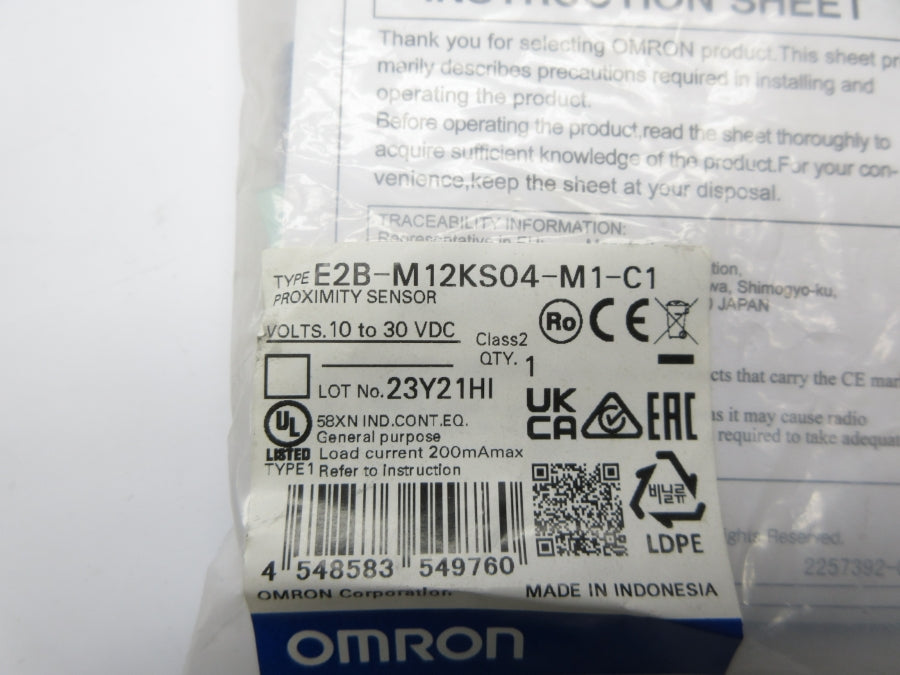 OMRON E2B-M12KS04-M1-C1 10-30VDC NSMP