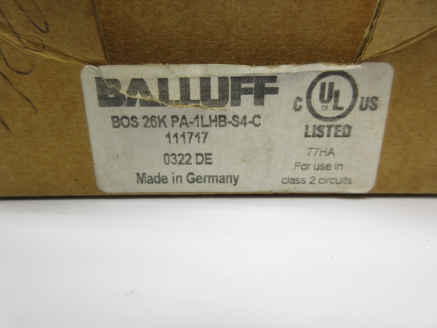 BALLUFF BOS26KPA-1LHB-S4-C 111717 10-30VDC NSMP