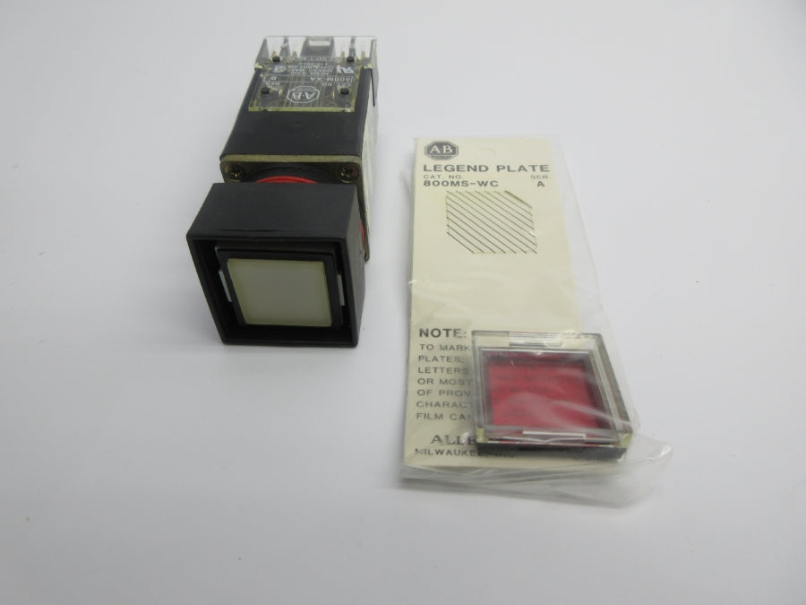ALLEN BRADLEY 800MB-CPB16RA SER. A 110/120V (BK/YL) NSMP
