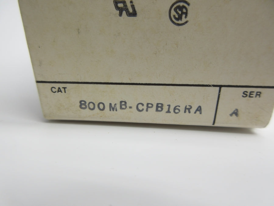 ALLEN BRADLEY 800MB-CPB16RA SER. A 110/120V (BK/YL) NSMP