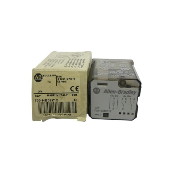 ALLEN BRADLEY 700-HB32Z12 SER. D 12VDC 15A (WH) NSMP