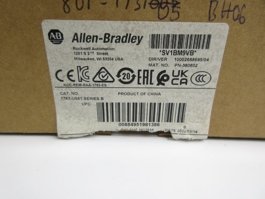 ALLEN BRADLEY 1783-US8T SER. B 24V NSMP