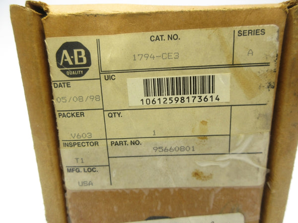 ALLEN BRADLEY 1794-CE3 SER. A NSMP