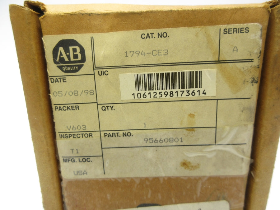 ALLEN BRADLEY 1794-CE3 SER. A NSMP