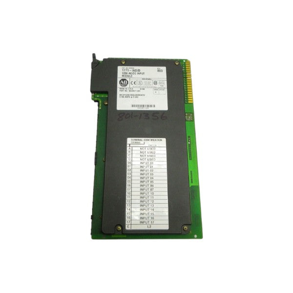 ALLEN BRADLEY 1771-IAD SER. D 120VAC REV. B03 NSNP